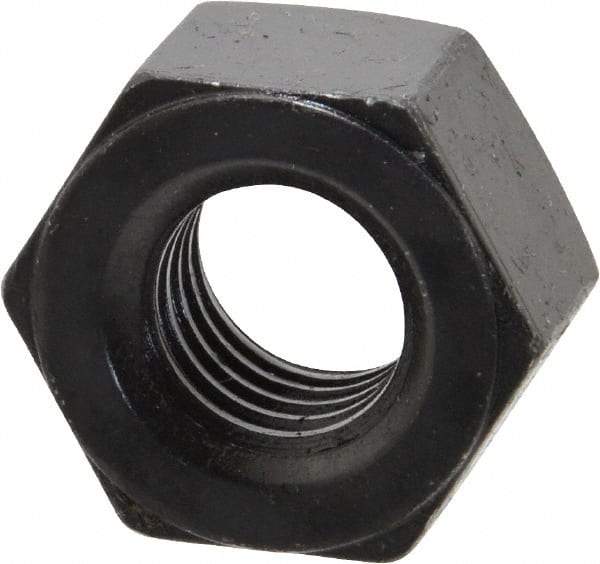 Value Collection - 5/8-11 UNC Steel Right Hand Heavy Hex Nut - 1-1/16" Across Flats, 39/64" High, Uncoated, 2B Class of Fit - Benchmark Tooling