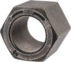 Value Collection - 1-1/4 - 12 UNF Steel Right Hand High Hex Nut - 1-13/16" Across Flats, 2-7/8" High, Uncoated - Benchmark Tooling