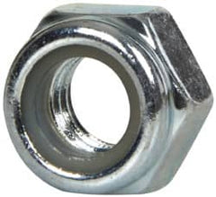 Value Collection - M6x1.00 Metric Coarse Grade 8 Hex Lock Nut with Nylon Insert - 6mm High, Zinc-Plated Finish - Benchmark Tooling