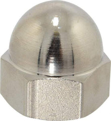 Value Collection - 3/4-10" UNC, 1/16" Width Across Flats, Nickel Plated, Steel Acorn Nut - 1" Overall Height, Grade 2 - Benchmark Tooling