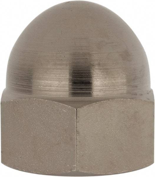 Value Collection - 3/4-16" UNF, 1/16" Width Across Flats, Nickel Plated, Steel Acorn Nut - 1" Overall Height, Grade 2 - Benchmark Tooling