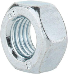 Value Collection - M8x1.00 Metric Fine Steel Right Hand Hex Nut - 13mm Across Flats, 6.5mm High, Zinc-Plated Finish - Benchmark Tooling