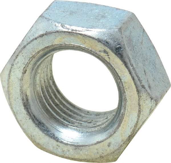 Value Collection - M14x1.50 Metric Fine Steel Right Hand Hex Nut - 22mm Across Flats, 11mm High, Zinc-Plated Finish - Benchmark Tooling