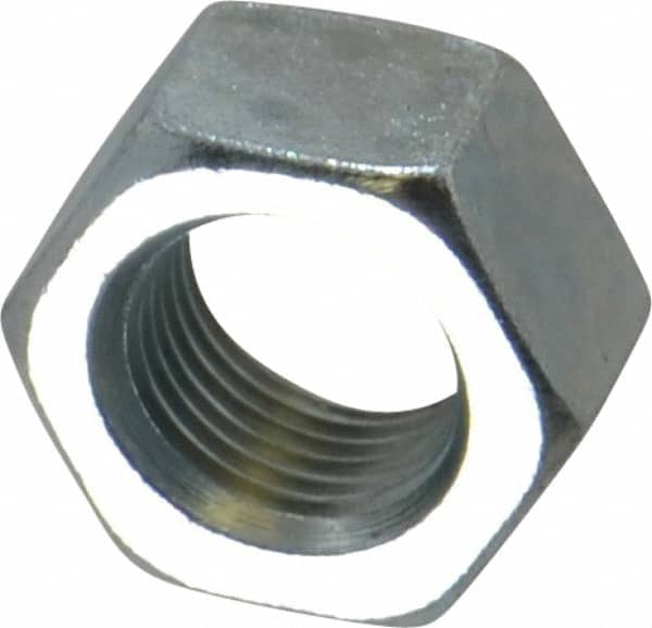 Value Collection - M16x1.50 Metric Fine Steel Right Hand Hex Nut - 24mm Across Flats, 13mm High, Zinc-Plated Finish - Benchmark Tooling