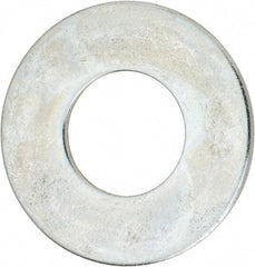 Value Collection - 1-3/4" Screw, Steel USS Flat Washer - 1-7/8" ID x 4" OD, 0.153" Thick, Zinc-Plated Finish - Benchmark Tooling