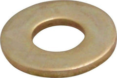 Value Collection - #10 Screw, Grade 8 Steel USS Flat Washer - 1/4" ID 3/64" Thick, Zinc Yellow Dichromate Finish - Benchmark Tooling