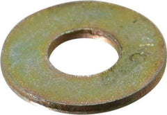 Value Collection - 1/4" Screw, Grade 8 Steel USS Flat Washer - 5/16" ID x 3/4" OD, 1/16" Thick, Zinc Yellow Dichromate Finish - Benchmark Tooling