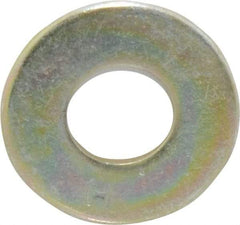 Value Collection - 3/8" Screw, Grade 8 Steel USS Flat Washer - 7/16" ID x 1" OD, 5/64" Thick, Zinc Yellow Dichromate Finish - Benchmark Tooling