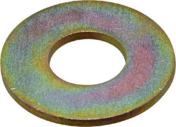 Value Collection - 9/16" Screw, Grade 8 Steel USS Flat Washer - 5/8" ID x 1-1/2" OD, 7/64" Thick, Zinc Yellow Dichromate Finish - Benchmark Tooling