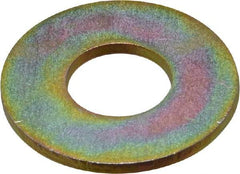 Value Collection - 9/16" Screw, Grade 8 Steel USS Flat Washer - 5/8" ID x 1-1/2" OD, 7/64" Thick, Zinc Yellow Dichromate Finish - Benchmark Tooling