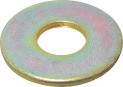Value Collection - 5/8" Screw, Grade 8 Steel USS Flat Washer - 11/16" ID x 1-3/4" OD, 9/64" Thick, Zinc Yellow Dichromate Finish - Benchmark Tooling