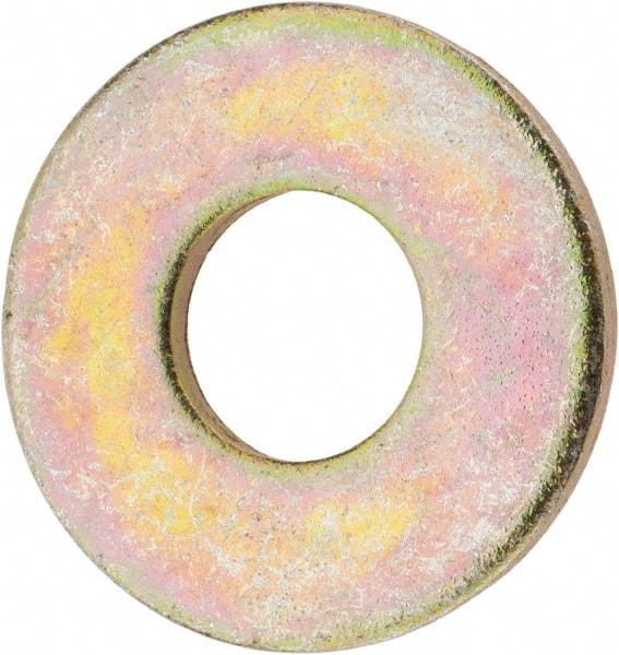 Value Collection - 3/4" Screw, Grade 8 Steel USS Flat Washer - 13/16" ID x 2" OD, 5/32" Thick, Zinc Yellow Dichromate Finish - Benchmark Tooling