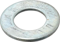 Value Collection - 1" Screw, Steel SAE Flat Washer - 1-1/16" ID x 2" OD, 9/64" Thick, Zinc-Plated Finish - Benchmark Tooling