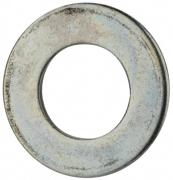 Value Collection - 1-1/2" Screw, Steel SAE Flat Washer - 1-9/16" ID x 3" OD, 5/32" Thick, Zinc-Plated Finish - Benchmark Tooling