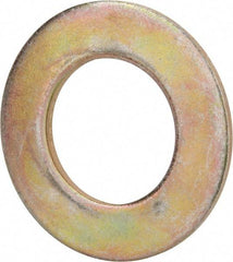 Value Collection - 1-3/4" Screw, Grade 8 Steel SAE Flat Washer - 1-7/8" ID x 3-3/8" OD, 5/32" Thick, Zinc Yellow Dichromate Finish - Benchmark Tooling