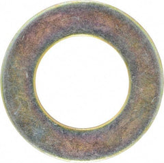 Value Collection - 2" Screw, Grade 8 Steel SAE Flat Washer - 2-1/8" ID x 3-3/4" OD, 1/64" Thick, Zinc Yellow Dichromate Finish - Benchmark Tooling