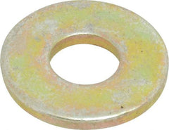 Value Collection - 1/4" Screw, Grade 8 Steel Extra Thick Flat Washer - Zinc Yellow Dichromate Finish - Benchmark Tooling
