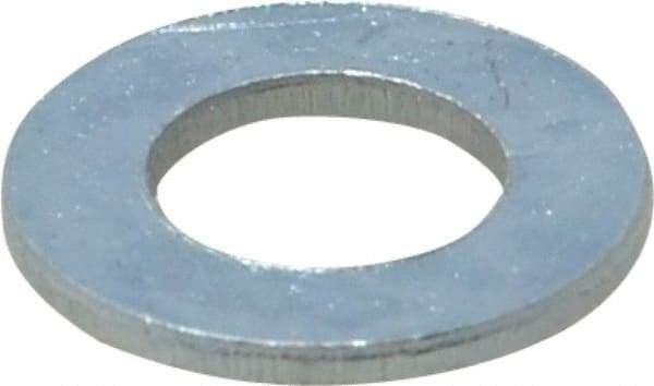 Value Collection - M10 Screw, Steel Standard Flat Washer - 10.5mm ID x 20mm OD, 2mm Thick, Zinc-Plated Finish - Benchmark Tooling