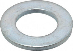 Value Collection - M20 Screw, Steel Standard Flat Washer - 21mm ID x 37mm OD, 3mm Thick, Zinc-Plated Finish - Benchmark Tooling