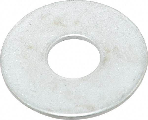 Value Collection - 1/2" Screw, Steel Fender Flat Washer - 1/2" ID x 1-1/2" OD, 0.08" Thick, Zinc-Plated Finish - Benchmark Tooling