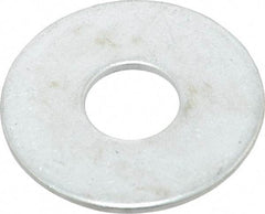 Value Collection - 1/2" Screw, Steel Fender Flat Washer - 1/2" ID x 1-1/2" OD, 0.08" Thick, Zinc-Plated Finish - Benchmark Tooling