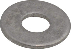 Value Collection - #6 Screw, Aluminum Standard Flat Washer - 0.147" ID x 3/8" OD, 0.032" Thick, Plain Finish - Benchmark Tooling