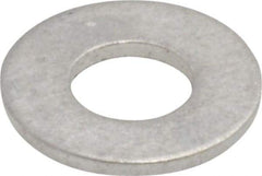 Value Collection - #8 Screw, Aluminum Standard Flat Washer - 0.168" ID x 3/8" OD, 0.032" Thick, Plain Finish - Benchmark Tooling