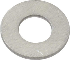 Value Collection - #10 Screw, Aluminum Standard Flat Washer - 0.196" ID x 1/2" OD, 0.039" Thick - Benchmark Tooling