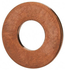 Value Collection - 5/16" Screw, Copper Standard Flat Washer - 0.336" ID x 3/4" OD, 0.064" Thick, Plain Finish - Benchmark Tooling