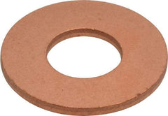 Value Collection - 7/16" Screw, Copper Standard Flat Washer - 1/2" ID x 1-1/8" OD, 0.078" Thick, Plain Finish - Benchmark Tooling