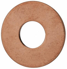Value Collection - 1/2" Screw, Copper Standard Flat Washer - 0.563" ID x 1-3/8" OD, 0.081" Thick, Plain Finish - Benchmark Tooling