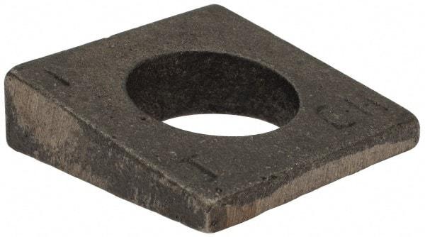 Value Collection - 1" Bolt, Iron Beveled Square Washer - 1-1/16" ID, 9/16 Minimum Thickness - Benchmark Tooling