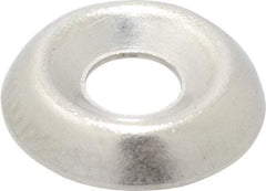 Value Collection - 0.102" Thick, Nickel-Plated Finish, Brass, Standard Countersunk Washer - 0.135" ID x 3/8" OD - Benchmark Tooling