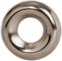 Value Collection - 7/64" Thick, Nickel-Plated Finish, Steel, Standard Countersunk Washer - 0.235" ID x 19/32" OD - Benchmark Tooling