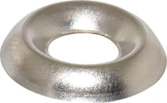Value Collection - 1/8" Thick, Nickel-Plated Finish, Steel, Standard Countersunk Washer - 0.259" ID x 21/32" OD - Benchmark Tooling