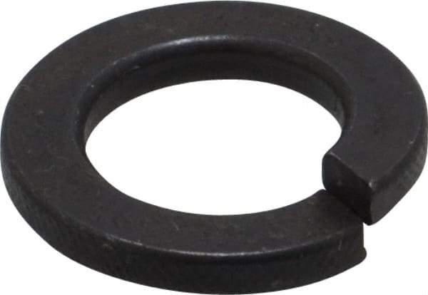 Value Collection - M12, 12.2mm ID, 2.5mm Thick Split Lock Washer - Steel, Uncoated, 12.2mm Min ID, 12.7mm Max ID, 21.1mm Max OD - Benchmark Tooling