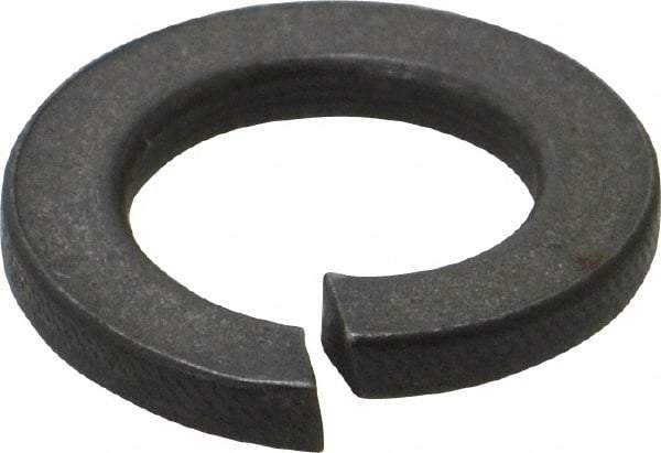 Value Collection - M14, 14.2mm ID, 3mm Thick Split Lock Washer - Steel, Uncoated, 14.2mm Min ID, 14.7mm Max ID, 24.1mm Max OD - Benchmark Tooling