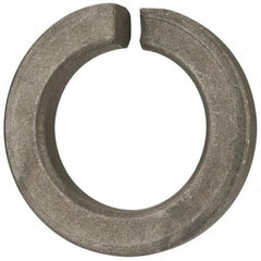Value Collection - 1-1/2", 1.504" ID, 3/8" Thick Split Lock Washer - Steel, Zinc-Plated Finish, 1.504" Min ID, 1.534" Max ID, 2.419" Min OD, 2.43" Max OD - Benchmark Tooling