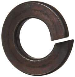 Value Collection - 1/4", 0.252" ID, 0.062" Thick Split Lock Washer - Grade 8 Steel, Zinc Yellow Dichromate Finish, 0.252" Min ID, 0.26" Max ID, 0.487" Max OD - Benchmark Tooling