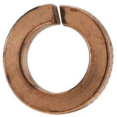 Value Collection - #12, 0.22" ID, 0.056" Thick Split Lock Washer - Silicon Bronze, 0.22" Min ID, 0.227" Max ID, 0.377" Min OD, 0.391" Max OD - Benchmark Tooling