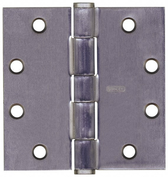 Stanley - 4-1/2" Long x 4-1/2" Wide Steel Full Mortise Commercial Hinge - Benchmark Tooling