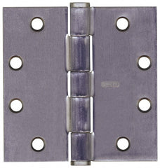 Stanley - 4-1/2" Long x 4-1/2" Wide Steel Full Mortise Commercial Hinge - Benchmark Tooling