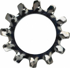 Value Collection - 9/16" Screw, 0.596" ID, Steel External Tooth Lock Washer - 0.985" OD, Zinc-Plated, Grade 2 - Benchmark Tooling