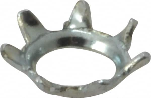 Value Collection - #6 Screw, 0.15" ID, Steel External Tooth Lock Washer - 0.289" OD, Zinc-Plated, Grade 2 - Benchmark Tooling