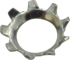 Value Collection - 1/4" Screw, 0.267" ID, Steel External Tooth Lock Washer - 0.454" OD, Zinc-Plated, Grade 2 - Benchmark Tooling