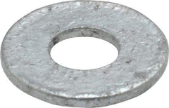 Value Collection - 1/4" Screw, Steel USS Flat Washer - 5/16" ID x 3/4" OD, 1/16" Thick, Galvanized Finish - Benchmark Tooling
