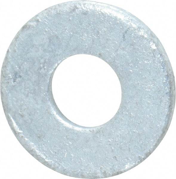Value Collection - 5/16" Screw, Steel USS Flat Washer - 3/8" ID x 7/8" OD, 5/64" Thick, Galvanized Finish - Benchmark Tooling