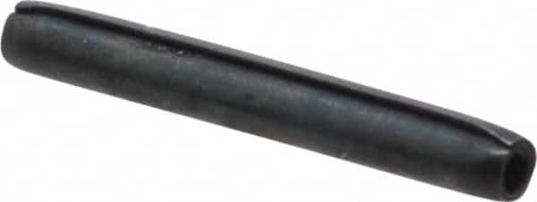 Made in USA - 1/16" Diam x 1/2" Long Coiled Spring Pin - Grade 1070-1090 Alloy Steel, Black Oxide Finish - Benchmark Tooling