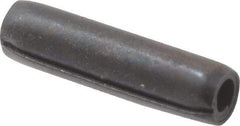 Made in USA - 3/32" Diam x 3/8" Long Coiled Spring Pin - Grade 1070-1090 Alloy Steel, Black Oxide Finish - Benchmark Tooling