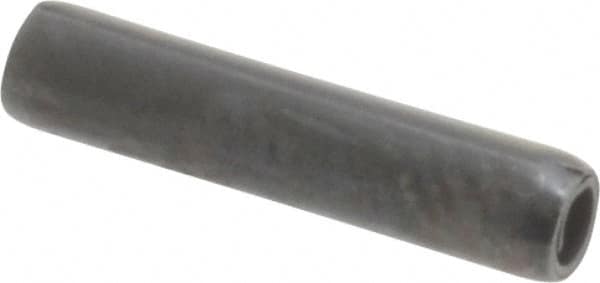 Made in USA - 3/32" Diam x 7/16" Long Coiled Spring Pin - Grade 1070-1090 Alloy Steel, Black Oxide Finish - Benchmark Tooling